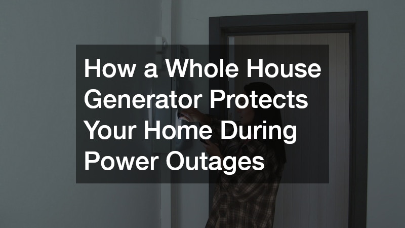 How a Whole House Generator Protects Your Home During Power Outages